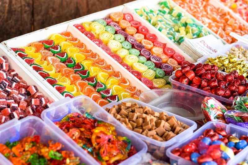 Assortment of candies